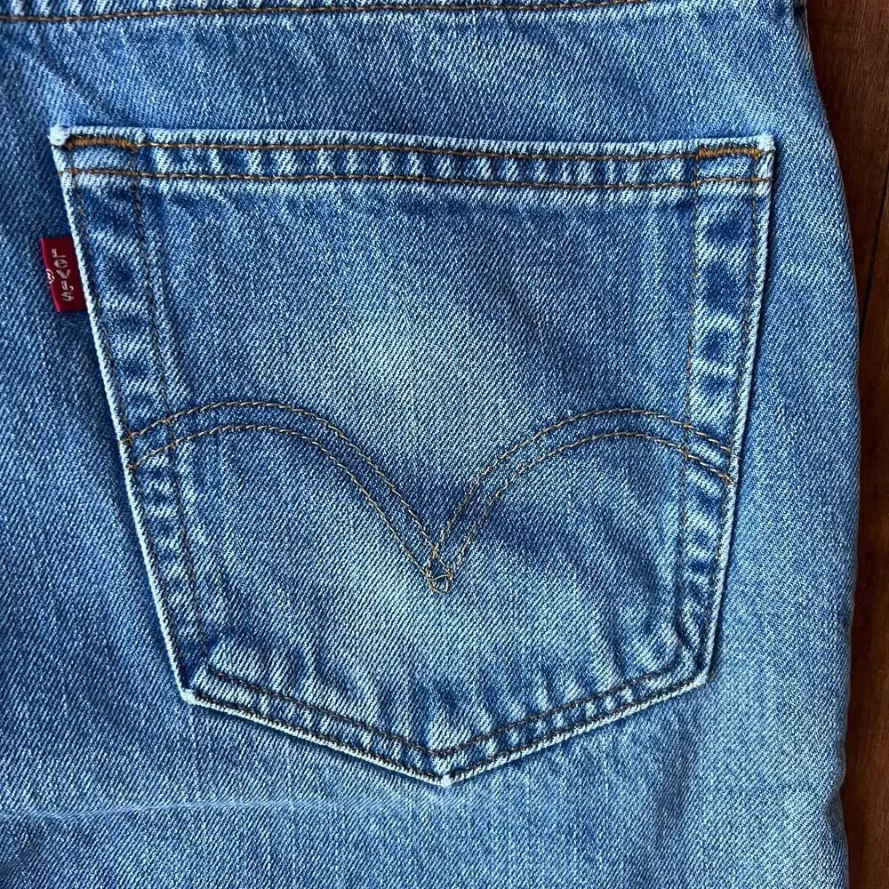 Vintage Levis 505 Jeans Mens 34x34 Reg Straight Blue Denim 2005 Y2K 100% Cotton